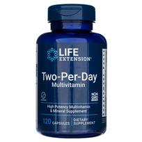 Life Extension Two-Per-Day kapsulių (Multivitamin) - 120 kapsulių