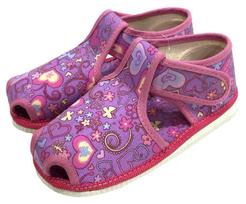 Basutės vaikams ortopedinės „Širdutės”, violetinės