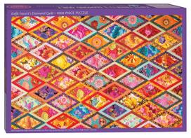 Kaffe Fassett’s Diamond Quilt Jigsaw Puzzle