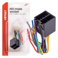 Integruota ISO CCA 13 PIN vyriška jungtis, 5A, 12V, AMIO-04445