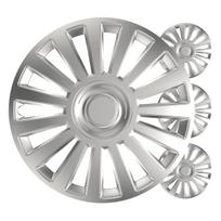 Ratų gaubtai 4 vnt. Luxury, sidabriniai 16"