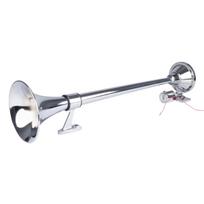 Garso signalas – chromuotas, 640 mm, 150 dB, 12/24V, AMIO-04076