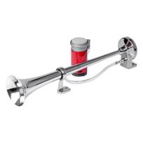 Garso signalas – 150 dB, 12V, chromuotas, AMIO-03618