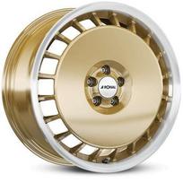 Ratlankis RONAL R18x8 5x112 ET 35 CB 76 (Racing Gold Horn Polished)