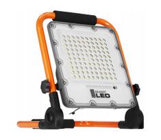 Įkraunamas LED prožektorius su stovu LED/50W/3,2V 4500K 5000 mAh IP65 oranžinis