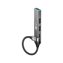Goobay Slim 4-Port USB Hub, USB-C to USB-C/USB-A, 5Gbit/s | 74459