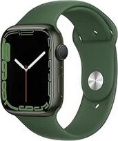 "Apple Watch Series 7" (GPS, 45 mm) - Žalias aliuminio korpusas su "Clover Sport" dirželiu (Atnaujintas)