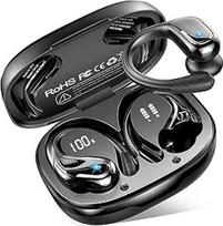 "Bluetooth 5.4" ausinės Sportas, 75 valandų 2026 ausinės belaidis "Bluetooth", 3D Stereo Bass 3.0, IP-X8 vandeniui atsparios belaidės ausinės, 4 ENC triukšmo slopinimo mikrofono ausinės, USB-C ausinės į ausis, bėgimas