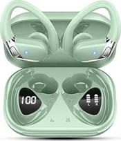 "Bluetooth 5.4" ausinės sportui, 2026 ausinės į ausis, belaidės "Bluetooth" ausinės su 6D stereo / 4 ENC mikrofonu, 50H triukšmą slopinančios ausinės, per ausis sportinės ausinės su ausų kabliukais, IP7 vandeniui atsparios ausinės