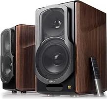 "Edifier S2000MKIII 2.0" aktyvioji "Bluetooth" knygų lentynos kolonėlė, artimo lauko aktyvusis trigubas stiprintuvas, 130 W studijinė monitoriaus kolonėlė audiofilams su belaidžiu linijiniu ir optiniu įėjimu, mediena
