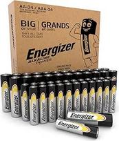 "Energizer" šarminės maitinimo AA ir AAA baterijos (48 vnt.) - 1,5 V baterijos namams ir biurui - 100 % plastikinė neperdirbama pakuotė - 7 metų galiojimo laikas [tik "Amazon"]