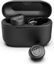 "JLab Go Air Pop+" ausinės į ausis, belaidės "Bluetooth", tikros belaidės ausinės, 35+ valandų trukmės ausinės, belaidės ausinės, ausinės su mikrofonu, USB-C įkrovimo dėžutė, dviguba jungtis, EQ3 garsas, vidurnaktis