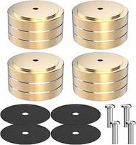 "Monosaudio" 4 x "HiFi" garsiakalbių stovo kojelės 40 x 20 mm garsiakalbių smaigalio įrenginio kojelės Aliuminio amortizatoriaus izoliacijos kojelės "HiFi Coaster M4" stiprintuvo žemų dažnių garsiakalbio amortizatorius