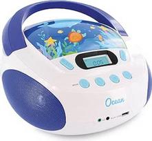 "MOOOV Ocean" radijo imtuvas / CD grotuvas vaikams su USB / SD / AUX-IN prievadu