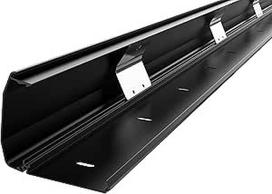 "RICOO Universal Cable Tidy Z1110-B" aliuminio laidų kanalas su atvartu, sulankstomas mechanizmas, valdymas, magistralės laikiklis, organizatoriaus apsauga, ortakio dangtis, 110 cm, juodas