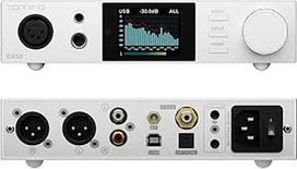 "Topping DX5II" visiškai subalansuotas DAC ausinių stiprintuvas Combo - dvigubas ES9039Q2M 10 juostų PEQ DSD512 Native PCM768kHz 6,35 mm SE 4,4 mm subalansuotas 4 kontaktų XLR subalansuotas išėjimas (sidabrinis)