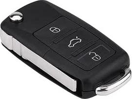 3 mygtukų nuotolinio valdymo pultelis 1k0959753G 433MHz ID48 lustas automobilio nuotolinio valdymo pultelis, skirtas Caddy 2004-2011 m.