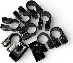 C8 gepanzerte Kabelklemmen, Stahldraht, gepanzert, SWA, schwarz, HDPE, UV-beständig, C8-Kabelklemmen, C8 Klammern, Draht, elektrische Kabelklemmen, 10 Stück