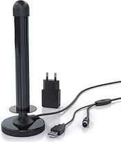 CSL DAB+ DVB-T2 HD antena Aktyvioji skaitmeninė HDTV lazdelei skirta vidaus antenos antenos stiprintuvo antena 4 m kabelis USB ir koaksialinis kištukas su USB maitinimo šaltiniu