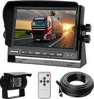 Galinio vaizdo kameros rinkinys su 7 colių LCD monitoriumi ir 170° plataus kampo atbulinės eigos kamera, 18 IR naktinio matymo funkcija