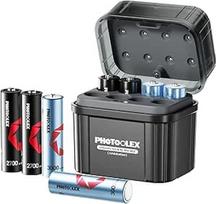 Įkraunamos AA baterijos su hibridiniu įkrovikliu, 3000 mWh ličio 1,5 V AA baterijos, 4 pakuotės ir 2700 mAh NiMH 1,2 V AA baterijos 4 pakuotės, integruota NiMH aA ir ličio Aa įkrovimo dėžutė