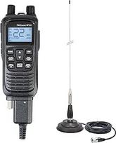 Komplektas PNI Escort HP 82 Multistandard 4W 12V AM-FM nešiojamoji CB radijo stotis su CB antena PNI ML100 su magnetu