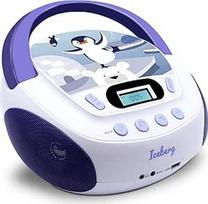 MOOOV Iceberg 477179 CD MP3 grotuvas vaikams, USB prievadas ir garso įvestis, ausinių išvestis, mėlynas