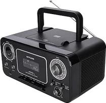 Muse M-182 stereofoninis radijo imtuvas su CD grotuvu ir kasetiniu magnetofonu su įrašymo funkcija, galima naudoti akumuliatorių (FM ir AM imtuvas, AUX įvestis, teleskopinė antena), juodos spalvos