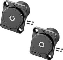 PENGLIN 2 x D tipo TRS 3,5 mm stereofoninis adapteris, montavimo lizdas, ausinių, išmaniųjų telefonų ir garso įrenginių jungtis