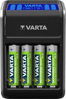 VARTA LCD kištukinis įkroviklis (AA / AAA / 9V ir USB įrenginiams), juodas (dizainas gali skirtis)