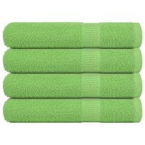 Pirties rankšluosčiai FROGN 4 vnt obuolių žalios spalvos 80x200 cm 360 g/m²
