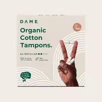 Ekologiški tamponai DAME regular 64 vnt.