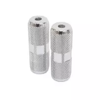 BMX atramos kojoms (pegai) // 9 mm ašis, 75 mm, plienas (sidabriniai)