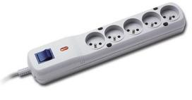 Lestar Surge Protector LV-530W, 1L, 3m, gray