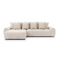 Smėlio spalvos kampinė sofa (su kairiuoju kampu/su gultu) Albane – Ropez