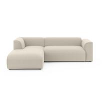 Smėlio spalvos kampinė sofa (su kairiuoju kampu/su gultu) Merid – Ropez
