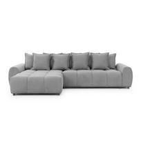 Pilkos spalvos kampinė sofa (su kairiuoju kampu/su gultu) Albane – Ropez