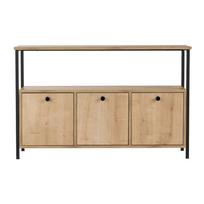 Šviesios natūralios spalvos konsolinis staliukas iš ąžuolo 29,5x120 cm Solace – Kalune Design