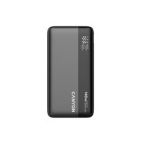 CANYON Power Bank PB-240, 25000mAh PD140W display power bank,Size160.0x82x27 mm Weight 508+-10g, Dark Grey