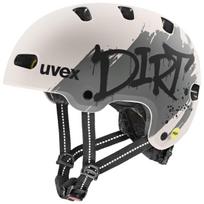 Šalmas Uvex kid 4 style MIPS dirt warm grey matt