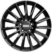 R19x9J 5X112 ET44 CB-66.6 Glossy Black Machined Lip