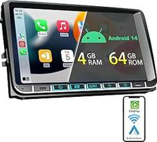 "Android" automobilinis radijas "Bluetooth" su ekranu (9 coliai), skirtas VW Golf 5 6 T5 Polo 6r Caddy Passat Touran Seat Suderinamas su "Apple Carplay" "Android" automobilinis radijas su GPS C tipo USB Mirror Link