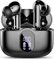 "Bluetooth" ausinės, belaidės "Bluetooth" 5.3 sporto ausinės su 4 mikrofonais, 40 valandų atkūrimo laikas, LED ekranas, ENC triukšmo mažinimas, Hi-Fi stereo ausinės darbui ir studijoms