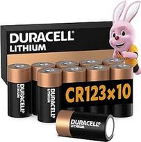 "Duracell" didelės galios ličio 123 baterija 3V, 10 vnt. (CR123 / CR123A / CR17345) [Amazon išskirtinis]