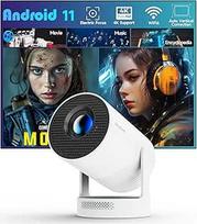 "Electric Focus" mini projektorius su 4K palaikymu, nešiojamasis projektorius su "WiFi 6" ir "Bluetooth 5.4", išmanusis projektorius, 5 W garsiakalbis, 180° pasukimas, skirtas namų kinui