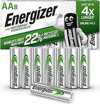 "Energizer" AA baterijos, "Recharge Power Plus" baterija, 8 įkraunamos AA baterijos