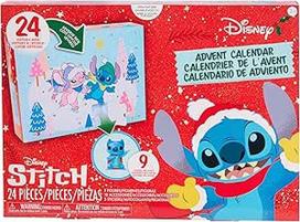 "Just Play Disney Stitch" advento kalendorius, 24 dalys, 1,5 colio kolekcinės figūrėlės, žaislai vaikams, mergaitėms ir berniukams 5+