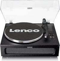 "Lenco LS-430" patefonas - "Bluetooth" patefonas - Integruotas garsiakalbis 40 W RMS - Diržinė pavara - Aukščio dažnio reguliavimas - Priešstiprintuvas - RCA išvestis ir "Aux-In" - 3,5 mm - Juodas LS-430BK