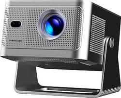 "Magcubic 4K Native1080P" mini projektorius su "WiFi 5", "Bluetooth 5.1", 15 W garsiakalbiu, 650 ANSI, valdymu balsu, automatiniu fokusavimu ir geometrijos korekcija, "Dolby Audio" / HDR10+, su 180° pasukimo funkcija
