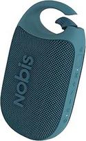 "NOBIS Clip N1" nešiojamasis "Bluetooth" garsiakalbis su programėle, "Beat" režimas, iki 24 val. veikimo laikas, IP68 vandeniui atsparus, BT 5.3, HD garsas, stereofoninis poravimas, individualus ekvalaizeris, puikiai tinka lauke (mėlynas)